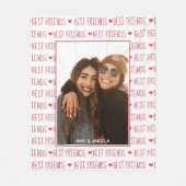 Aangepaste foto voor beste vrienden fleece deken (Voorkant)