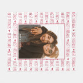 Aangepaste foto voor beste vrienden fleece deken (Voorkant (Horizontaal))