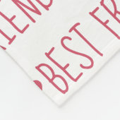 Aangepaste foto voor beste vrienden fleece deken (Hoek)