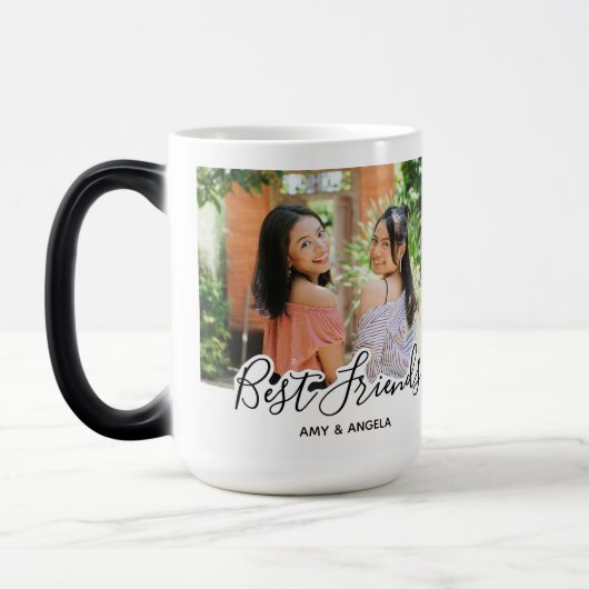Aangepaste foto voor beste vrienden magische mok (Links)