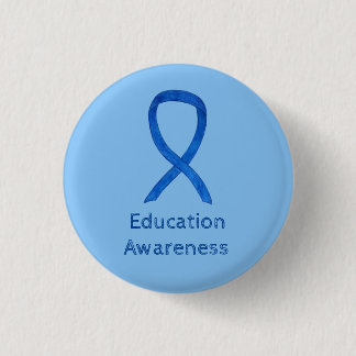 Aangepaste foto voor blauwbewustwording ronde button 3,2 cm