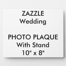 Aangepaste foto voor bruiloft 10 x 8 inch fotoplaat