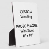 Aangepaste foto voor bruiloft 8 x 10 inch fotoplaat (Zijkant)