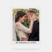 Aangepaste foto voor bruiloft acryl bord (Voorkant)