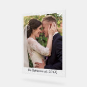 Aangepaste foto voor bruiloft acryl bord (Hoek)