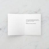 Aangepaste foto voor bruiloft Hartelijk dank Bedankkaart (Binnen)