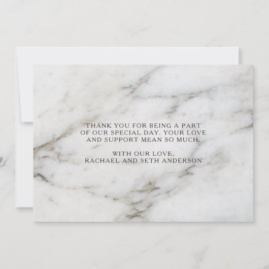 Aangepaste foto voor bruiloft Hartelijk dank Bedankkaart (Achterkant)