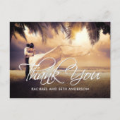 Aangepaste foto voor bruiloft Hartelijk dank Briefkaart (Voorkant)