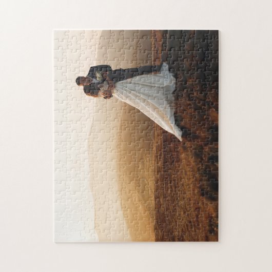 Aangepaste foto voor echtgenoot vrouw Jigzaag Puzz Legpuzzel (Verticaal)