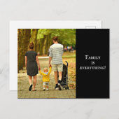 Aangepaste foto voor familie briefkaart (Voorkant / Achterkant)