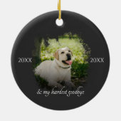 Aangepaste foto voor foto's met foto's keramisch ornament (Achterkant)