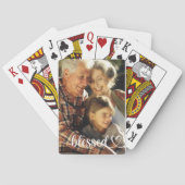 Aangepaste foto voor gevlekt script pokerkaarten (Achterkant)