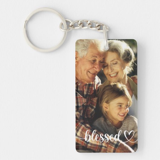 Aangepaste foto voor gevlekt script sleutelhanger (Voorkant)