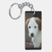 Aangepaste foto voor gezelschapsdieren modern, een sleutelhanger (Voorkant Links)