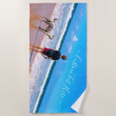 Aangepaste foto voor handdoeken Uw foto's en tekst (Voorkant)