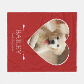 Aangepaste foto voor honden fleece deken (Voorkant (Horizontaal))