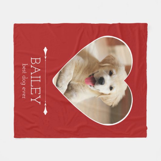 Aangepaste foto voor honden fleece deken (Voorkant (Horizontaal))