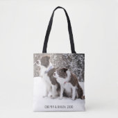 Aangepaste foto voor honden tote bag (Voorkant)