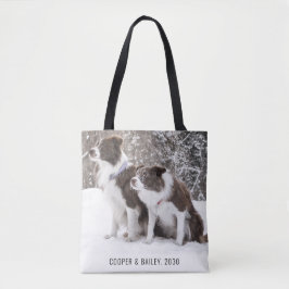 Aangepaste foto voor honden tote bag