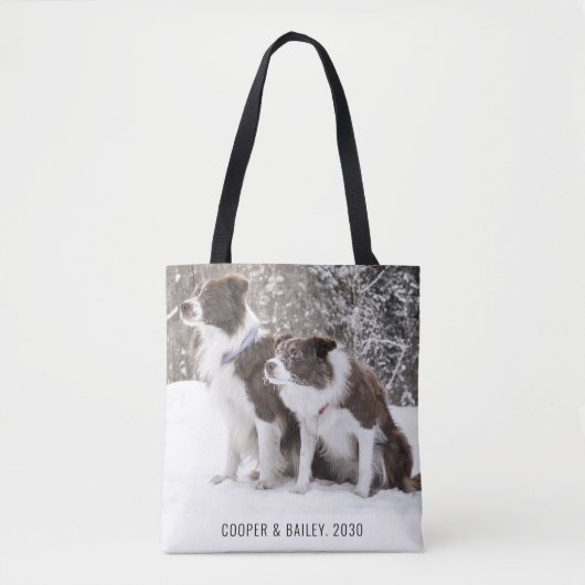 Aangepaste foto voor honden tote bag (Voorkant)