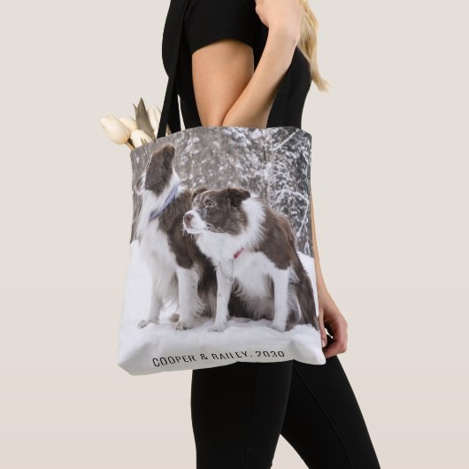 Aangepaste foto voor honden tote bag (Dichtbij)