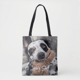 Aangepaste foto voor honden tote bag