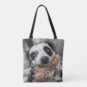 Aangepaste foto voor honden tote bag (Achterkant)