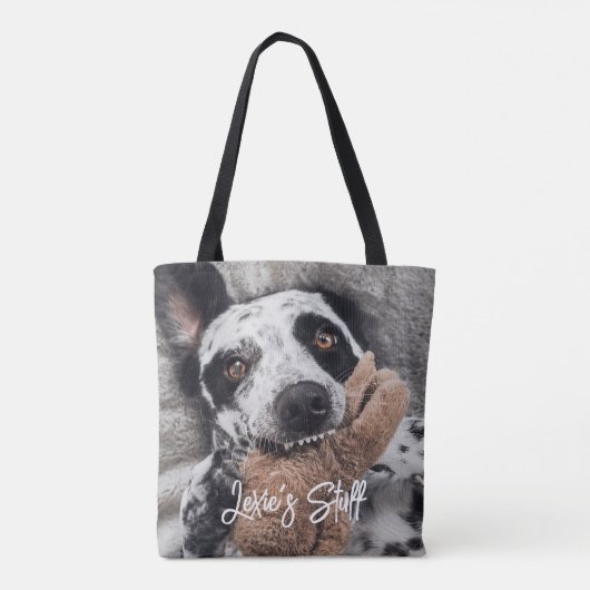 Aangepaste foto voor honden tote bag (Achterkant)