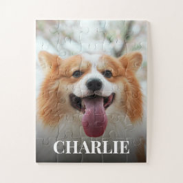 Aangepaste foto voor je hond bevestigen legpuzzel