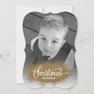 Aangepaste foto voor kerstcadeautjes feestdagenkaart