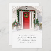 Aangepaste foto voor kerstfeestkerst - nieuw start aankondiging (Voorkant / Achterkant)