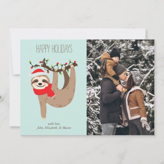 Aangepaste foto voor kerstmis feestdagenkaart (Voorkant)