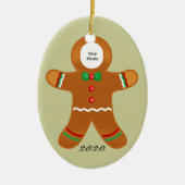 Aangepaste foto voor kerstmis keramisch ornament (Voorkant)