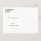 Aangepaste foto voor Merry en Bright Boho Feestdagenkaart (Achterkant)