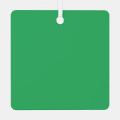 Aangepaste foto voor Merry en Bright Red Border Pe Metalen Ornament (Achterkant)