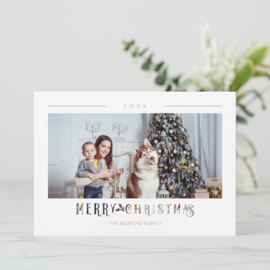 Aangepaste foto voor moderne kerstfeestelijke fees (Staand voorkant)