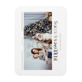 Aangepaste foto voor moderne kerstfeestelijke fees magneet