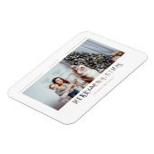 Aangepaste foto voor moderne kerstfeestelijke fees magneet (Linkerzijde)