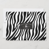 Aangepaste foto voor moderne kerstfeestelijke Zebr Feestdagenkaart (Achterkant)