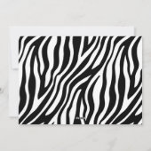 Aangepaste foto voor moderne kerstfeestelijke Zebr Feestdagenkaart (Achterkant)