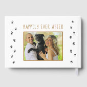 Aangepaste foto voor moderne scripts gastenboek (Achterkant)