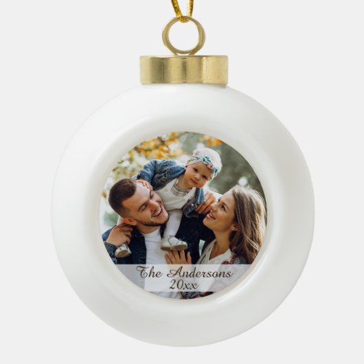 Aangepaste foto voor moderne stijl keramische bal ornament (Voorkant)