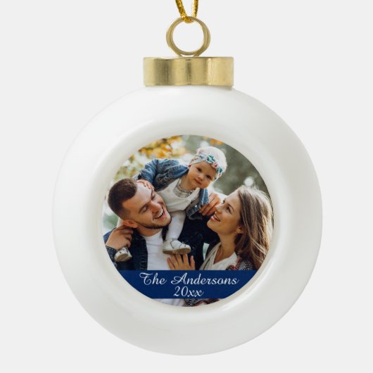 Aangepaste foto voor moderne stijl keramische bal ornament (Voorkant)