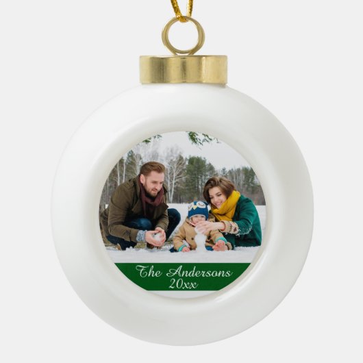 Aangepaste foto voor moderne stijl keramische bal ornament (Voorkant)