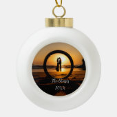 Aangepaste foto voor moderne stijl keramische bal ornament (Voorkant)