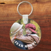 Aangepaste foto voor moderne team mama sleutelhanger (Voorkant)