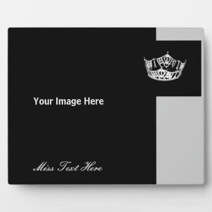 Aangepaste foto voor pageant Royalty Fotoplaat