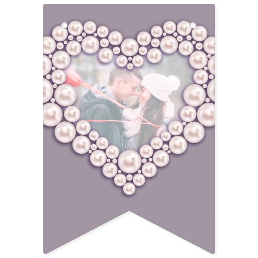 Aangepaste foto voor Parelbruiloft 30e verjaardag Vlaggetjes (Eerste vlag)