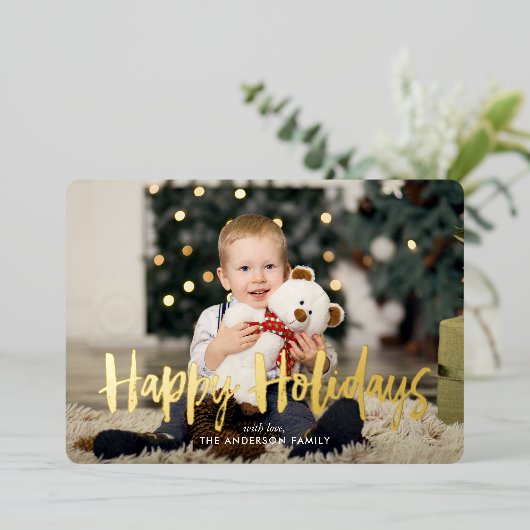 Aangepaste foto voor Prettige feestdagen (Staand Voorkant)