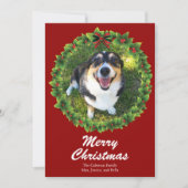 Aangepaste foto voor prettige kerstfeestdagen feestdagenkaart (Voorkant)